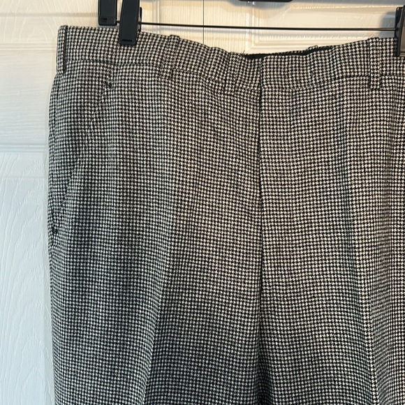 Men’s Custom High End Tailored Dress Pants Size 40 Houndstooth Pattern - Picture 8 of 8